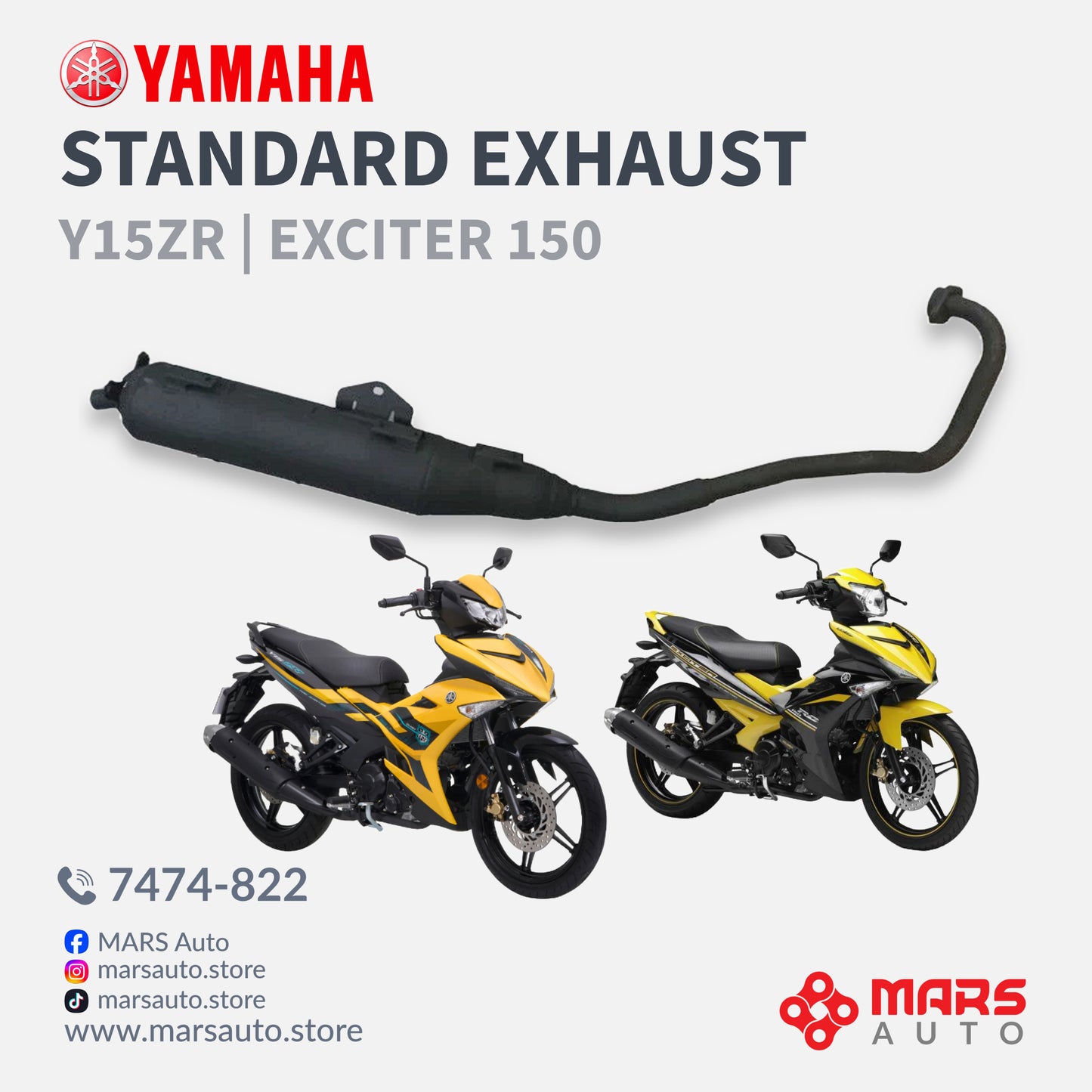 Y15ZR Standard Exhaust