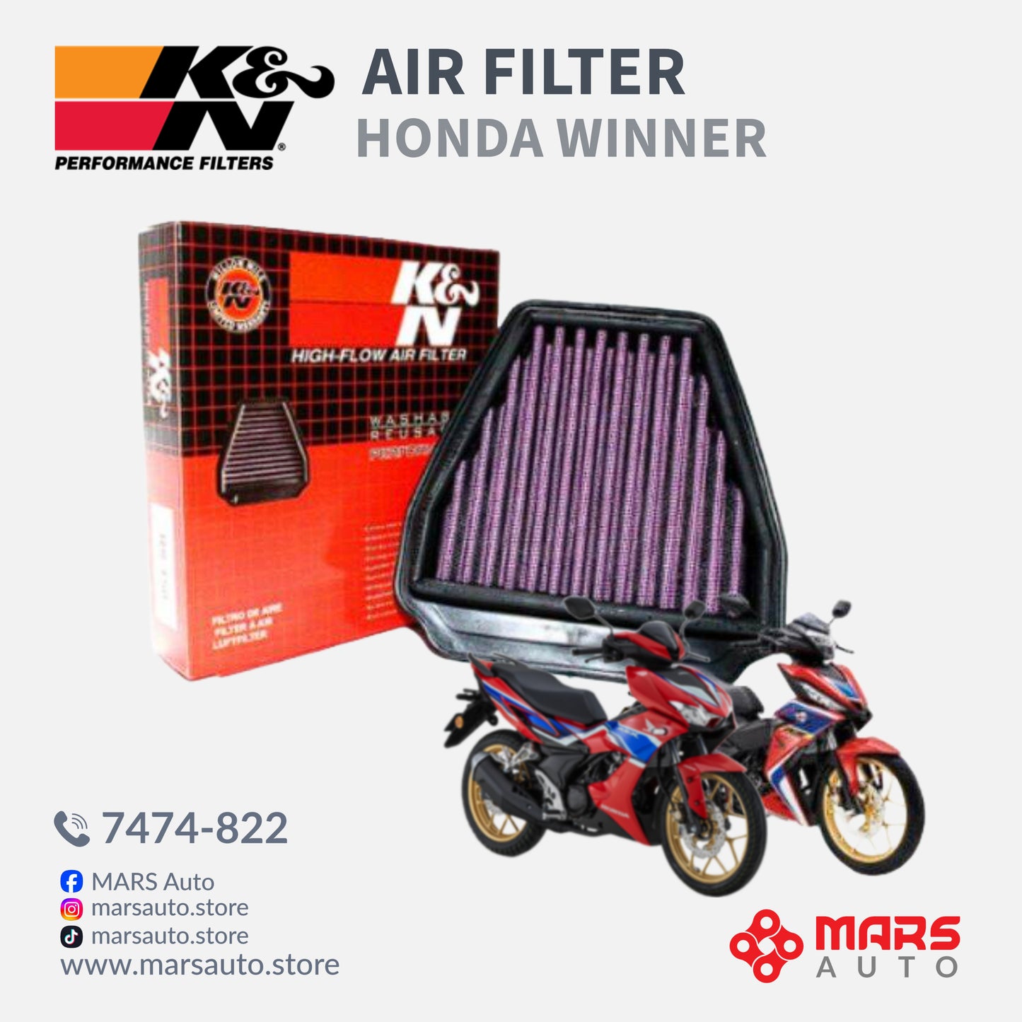 K&N Air Filter Y15 / Y16 / LC135 / RSX