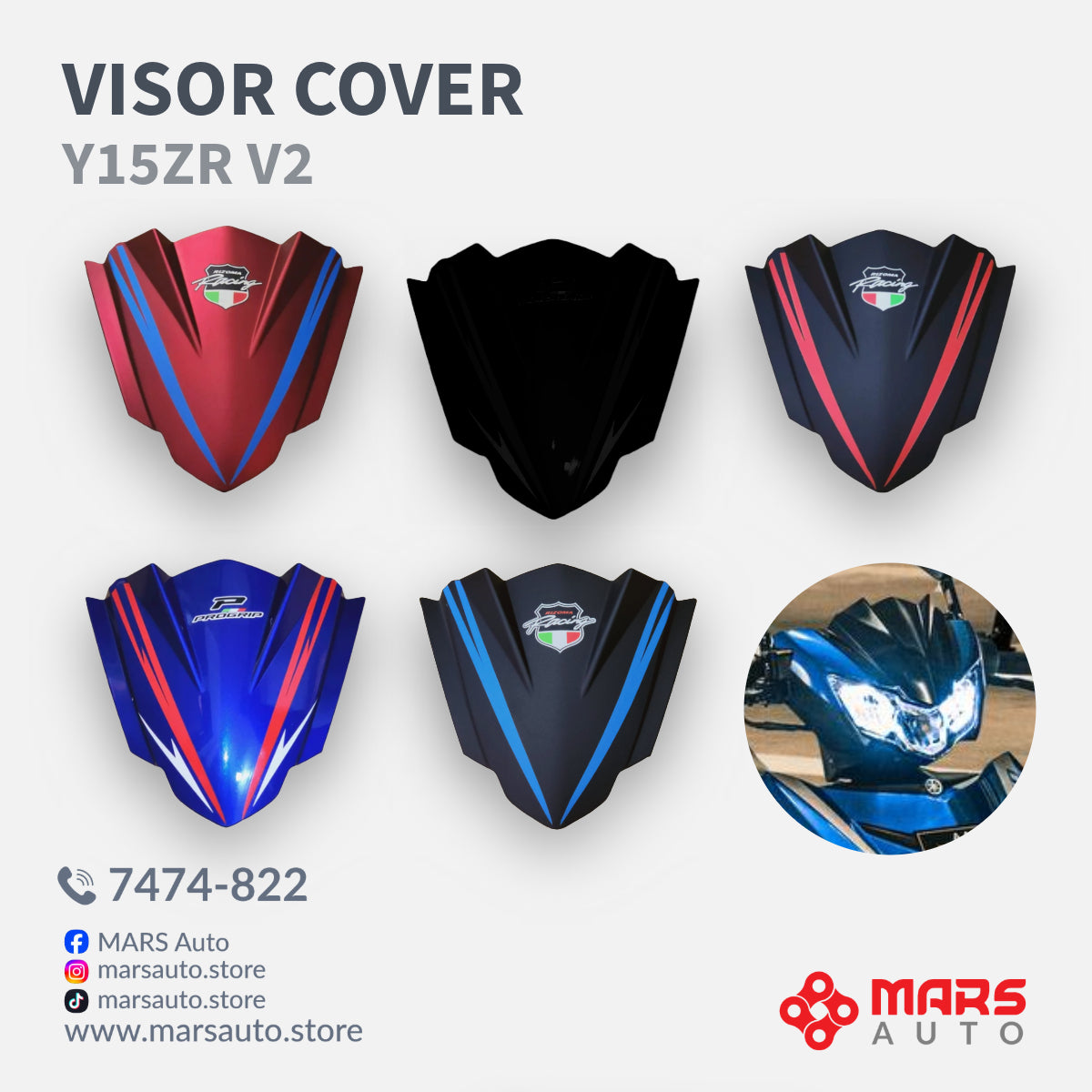 Visor Cover / Cowling Y15ZR - V2