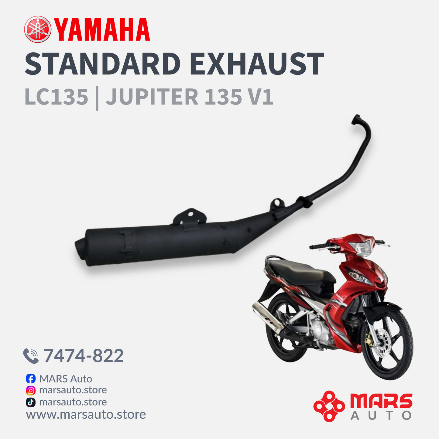 LC135 V1 Standard Exhaust