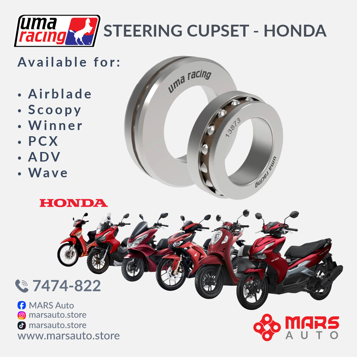 UMA Steeing Cupset - Honda