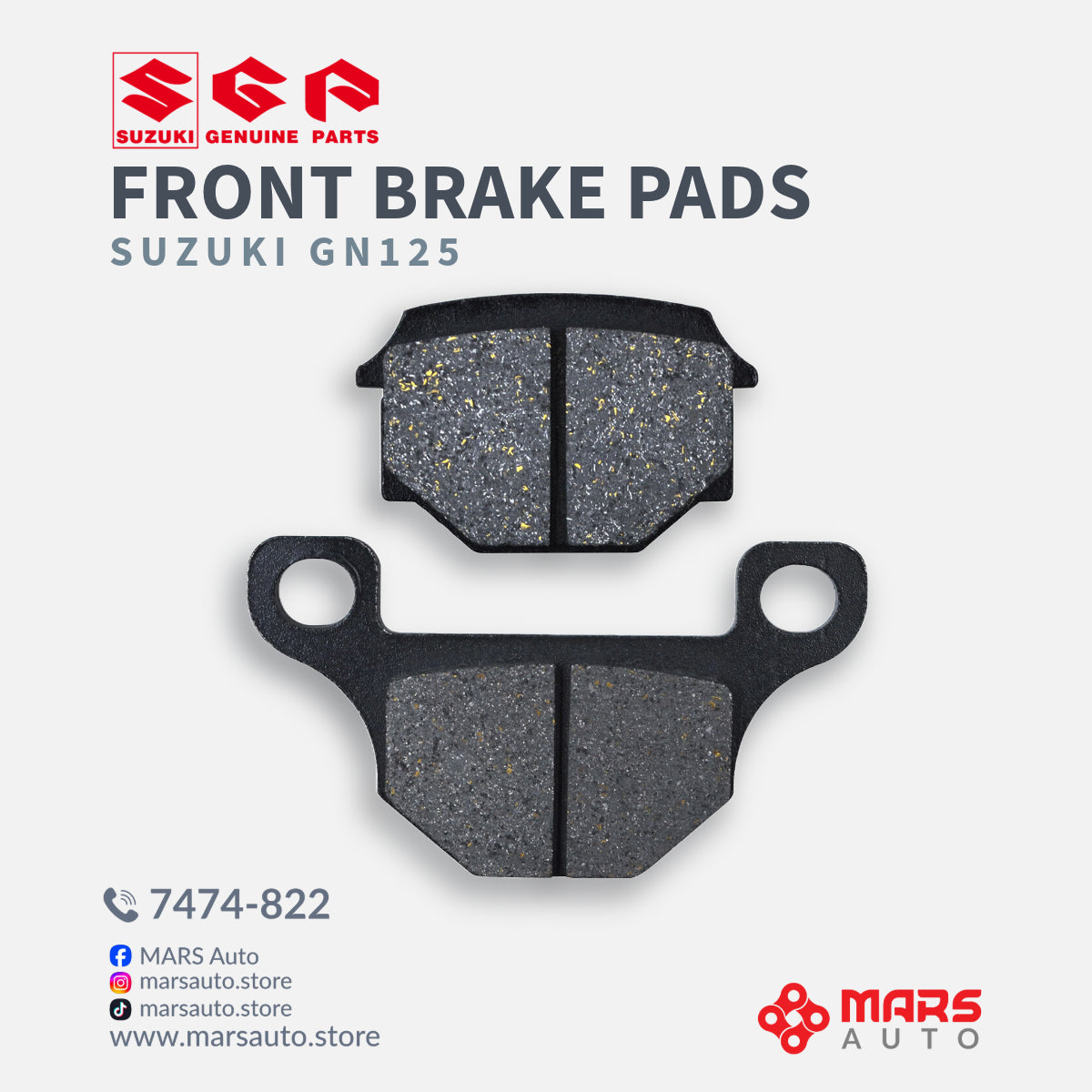 Suzuki GN125 Front Brake Pads